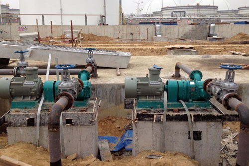 污油提升泵现场工位图 污油提升泵现场工位图